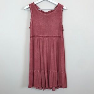 NWT Umgee Rose Pink Tank Dress Size Small